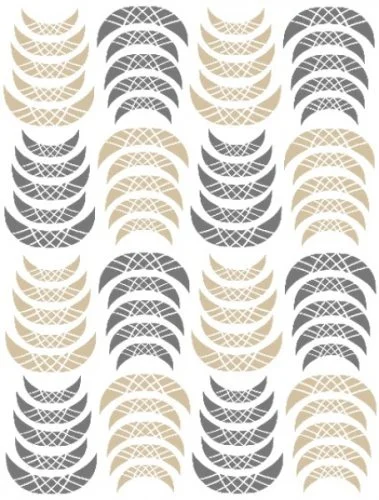 Nagelsticker - Aufkleber selbstklebend - Nail Sticker - gold French